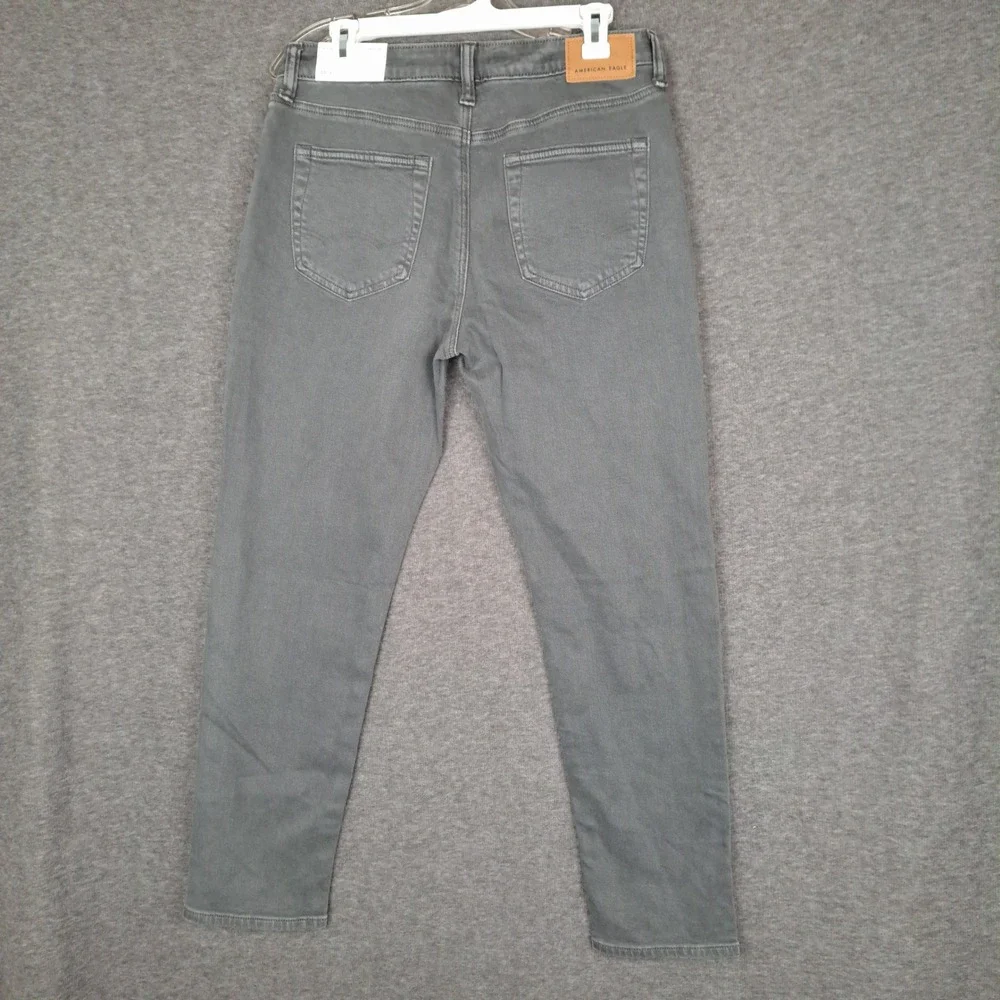 American Eagle Jeans Mens 30x30 Stone Gray Athletic Fit Easyflex Tapered Stretch